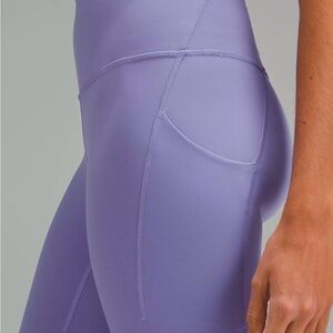 NWOT Lululemon Wunder Train High-Rise Tight with Pockets 25" Sz 6 Dark Lavender